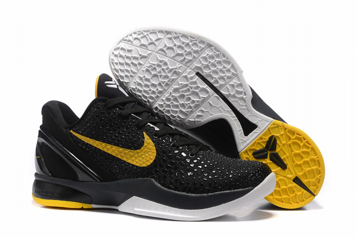 Nike Kobe 6 Men Shoes Black Yellow